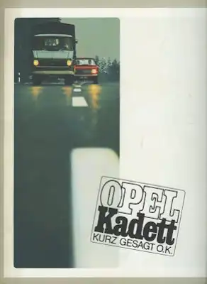 Opel Kadett B Prospekt 1.1967