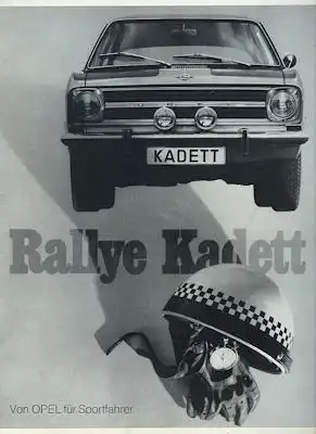 Opel Rallye Kadett B Prospekt 12.1966
