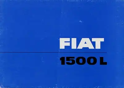 Fiat 1500 L Prospekt 1963/4