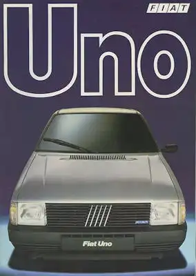 Fiat Uno Prospekt 3.1983