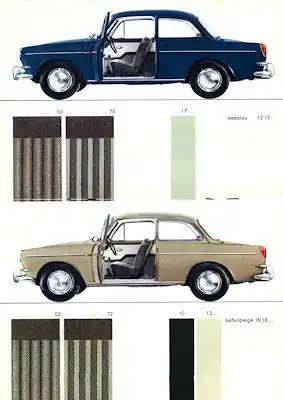 VW 1500 Farben 8.1963