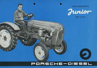 Porsche Diesel Schlepper Junior Prospekt 9.1962