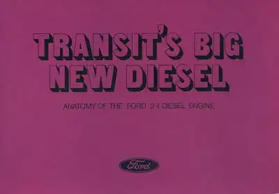 Ford Transit`s new Diesel Prospekt 1972
