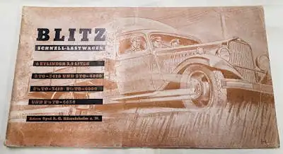 Opel Blitz 3,5 Ltr. Prospekt 1930er Jahre