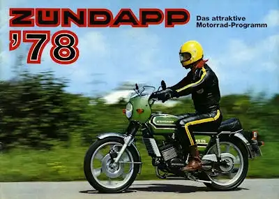 Zündapp Motorrad Programm 1978
