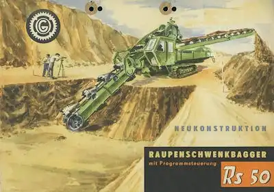 Raupenschwenkbagger RS 50 Prospekt 1962