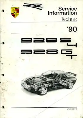 Porsche 928 S4 / GT Kundendienst Information 1990