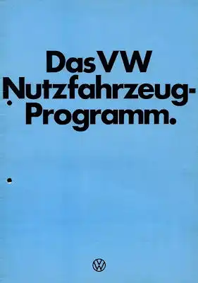 VW Nutzfahrzeug Programm 8.1975