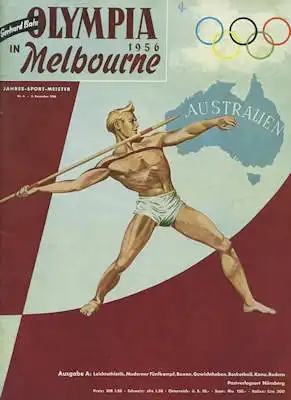 Gehard Bahr Jahres-Sport-Meister Olympia in Melbourne 1956 Heft 6