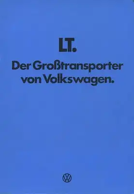VW LT Prospekt 8.1977