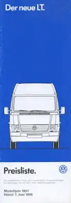 VW LT Preisliste 6.1996
