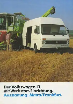 VW LT Werkstattwagen Prospekt 11.1980
