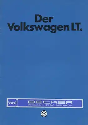 VW LT Prospekt 2.1980