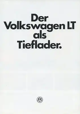 VW LT Tieflader Prospekt 9.1978
