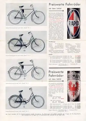 Brennabor Fahrrad Prospekt 2.1936