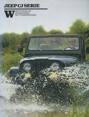 Jeep CJ Serie Prospekt 1980er Jahre