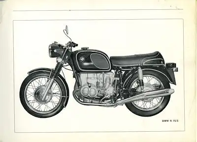 BMW R 50/5 60/5 75/5 Bedienungsanleitung 5.1970