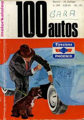 Motorkatalog 100 Autos Band 2 9.1967