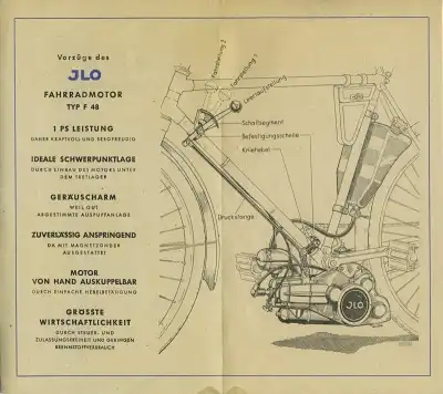 Ilo Motor F 48 Prospekt ca. 1949