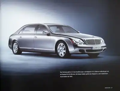 Maybach 57 und 62 Prospekt 2002