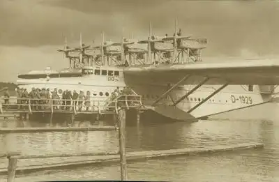 Foto Dornier DO-X auf dem Müggelsee (Berlin) 1930er Jahre