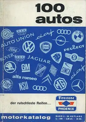 Motorkatalog 100 Autos Band 2 11.1966