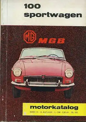 Motorkatalog 100 Sportwagen Band 13 4.1965