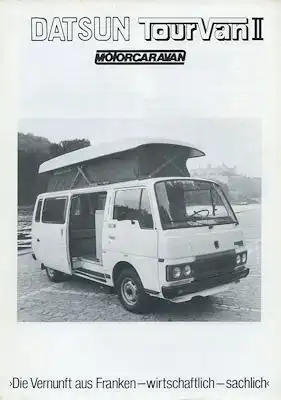 Datsun TourVan II Prospekt ca. 1981