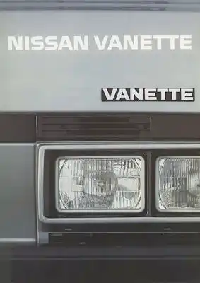 Nissan Vanette Prospekt ca. 1983