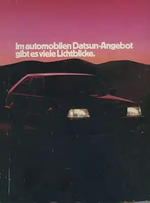 Datsun Programm ca. 1982