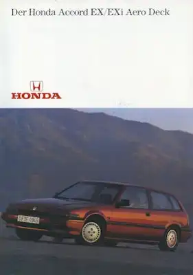Honda Accord EX / EXi Aero Deck Limousine Prospekt ca. 1991
