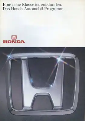 Honda Programm ca. 1990