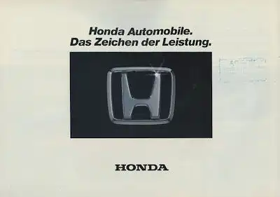 Honda Programm ca. 1990