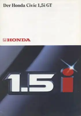Honda Civic 1,5i GT Prospekt ca. 1990