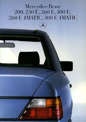 Mercedes-Benz 200- 300 E 4Matic Prospekt 6.1986