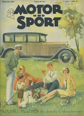 Motor & Sport 1929 Heft 27