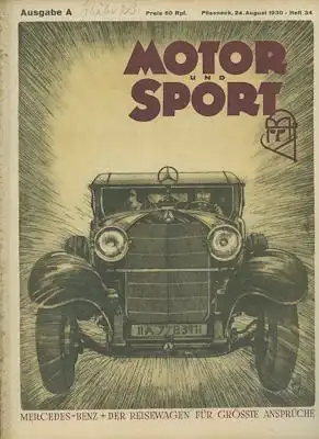 Motor & Sport 1930 Heft 34