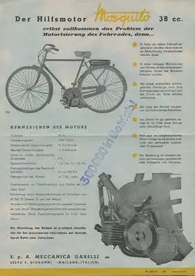 Garelli Mosquito 38 ccm Prospekt 9.1951