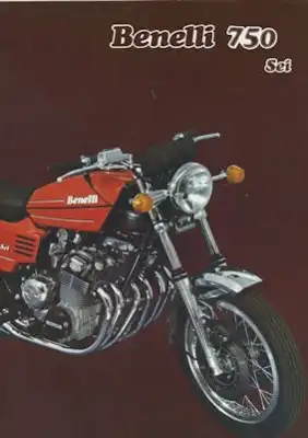 Benelli 750 Sei Prospekt ca. 1974