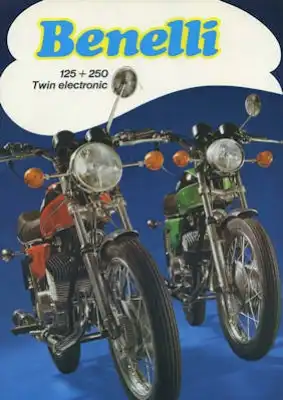 Benelli 125 / 250 Twin electronic Prospekt ca. 1974