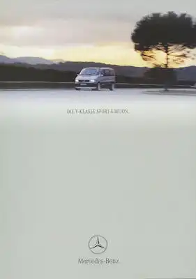 Mercedes-Benz V-Klasse Sport Edition Prospekt 10.1998