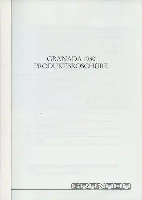 Ford Granada Produktbroschüre 1980