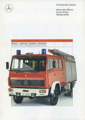 Mercedes-Benz Feuerwehrfahrgestelle Prospekt 12.1990