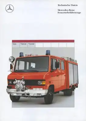 Mercedes-Benz Feuerwehrfahrzeuge 510-711D Prospekt 8.1989