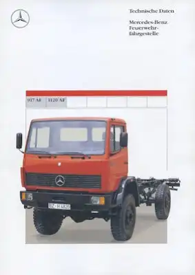 Mercedes-Benz Feuerwehrfahrgestelle Prospekt 7.1989
