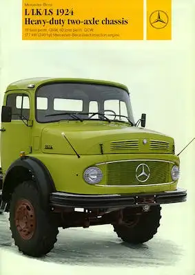 Mercedes-Benz L/LK/LS 1924 Prospekt 1990 e