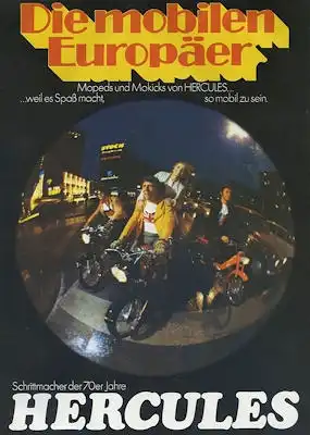 Hercules Mopeds und Mokicks Programm ca. 1970