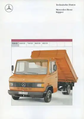 Mercedes-Benz Allradkipper 2636AK Prospekt 1.1990