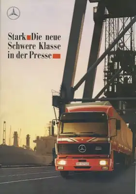 Mercedes-Benz Schwere Klasse in der Presse Prospekt 7.1989