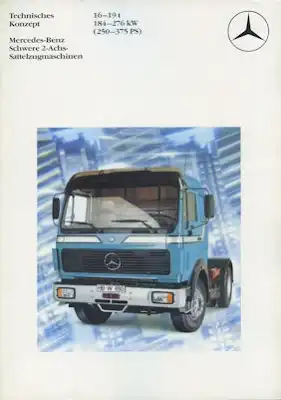 Mercedes-Benz Schwere 2-Achs Sattelzugmaschinen Prospekt 7.1983